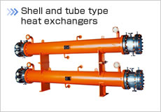 Shell and tube type heat exchangers