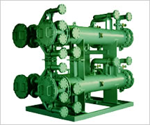Hydro-electric power plant oil cooler